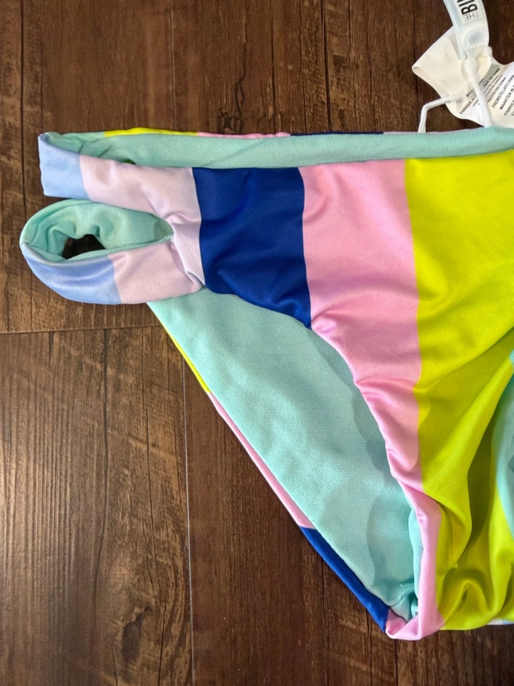Bikini Lab Multicolor Triangle Bikini Size Small New View 3